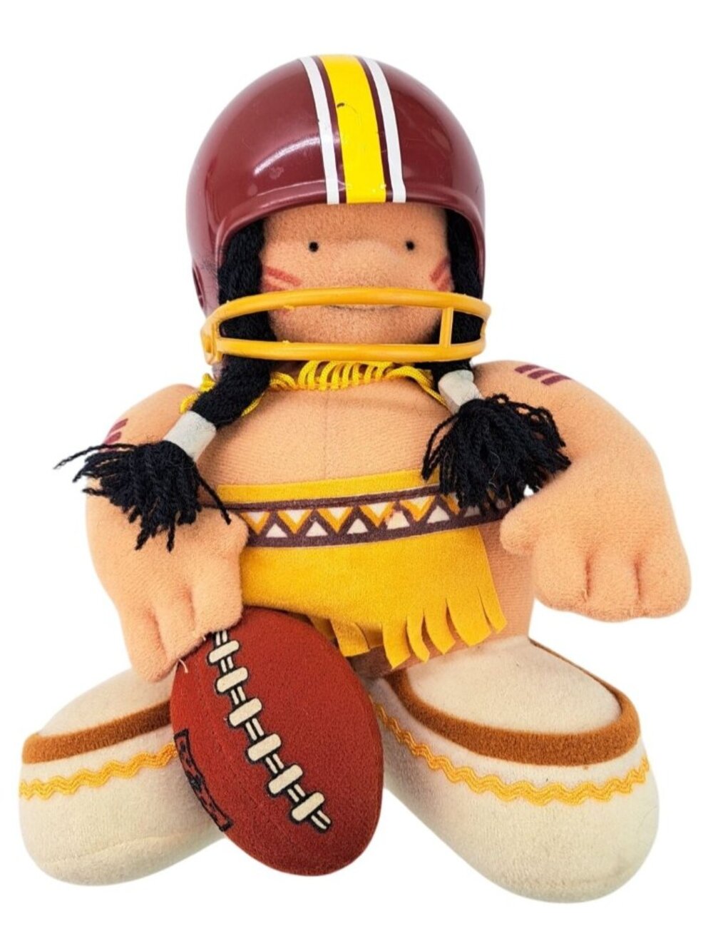Vintage NFL Huddles Washington Redskins Plush Doll 8" Helmet Football 1983 Tudor
